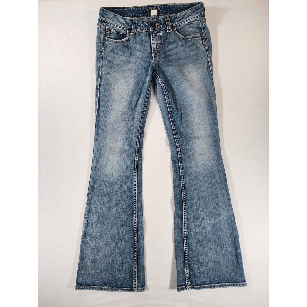 Silver Jeans Eden Bootcut Flare Womens 30x35 LONG‎ Denim Low Rise Distressed y2k